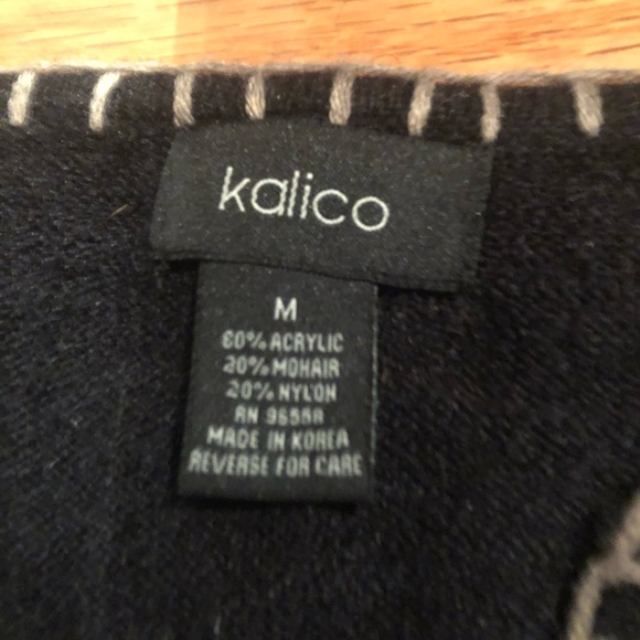 Kalico sweater size medium bell sleeves mohair - Picture 3 of 4